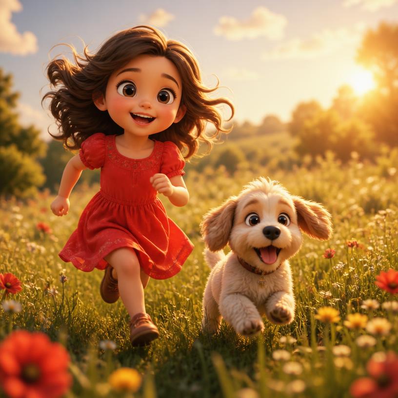 Soft 3D animation sample illustration